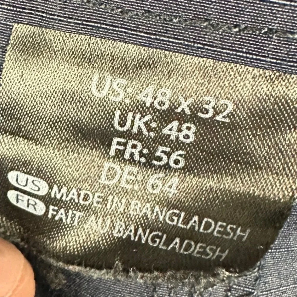 5.11 Tactical Pants Mens 48X32 Navy Blue Ripstop Cargo Workwear Utility Straight